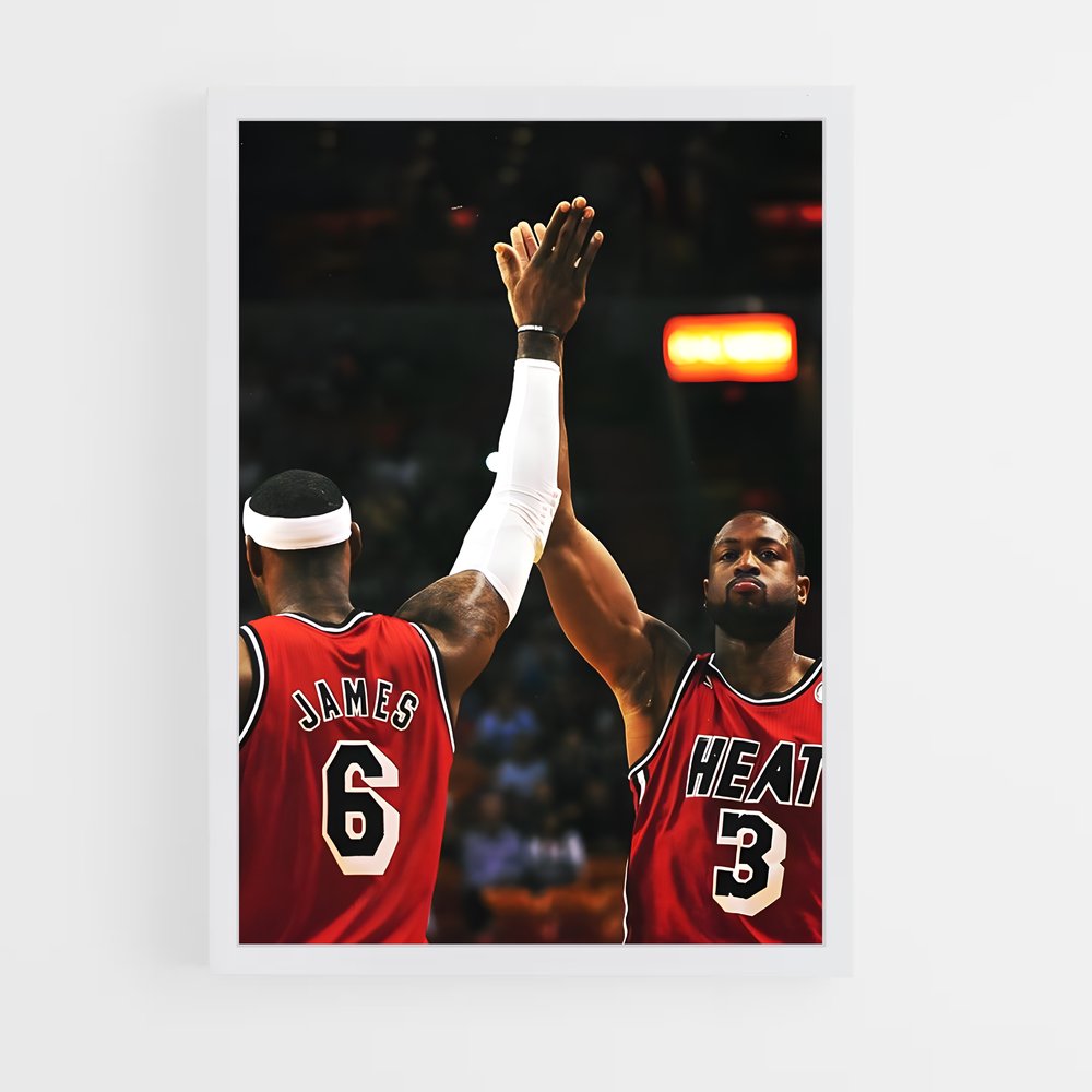 Poster Heat Legacy – affiche Basketball (vue 3)